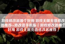 游戏修改器哪个好用 游戏无限充值修改器推荐ce修改器手机版「游戏修改器哪个好用 游戏无限充值修改器推荐」