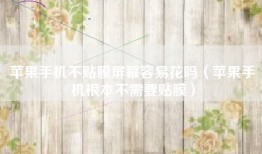 苹果手机不贴膜屏幕容易花吗（苹果手机根本不需要贴膜）