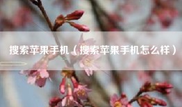 搜索苹果手机（搜索苹果手机怎么样）